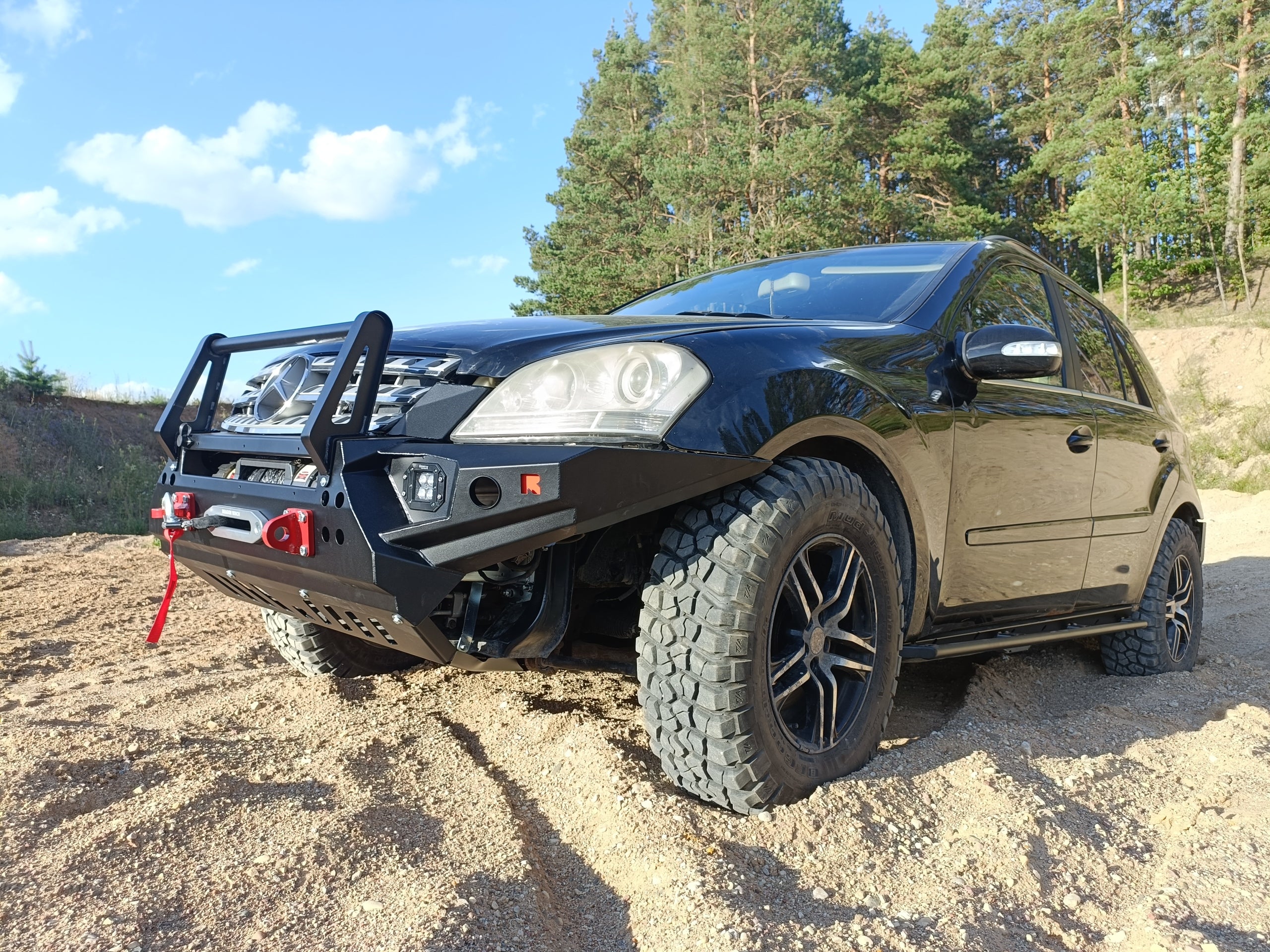 Rockslider Side Sill Protector Tubes Mercedes ML
