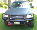 Winch bumper with bullbar and lamp guards Subaru Forester 2 SG