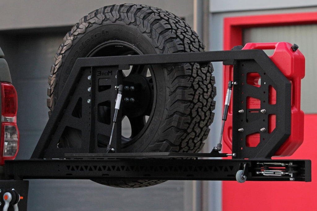 Reserverad Träger für MorE 4x4 Pick Up Stoßstangen