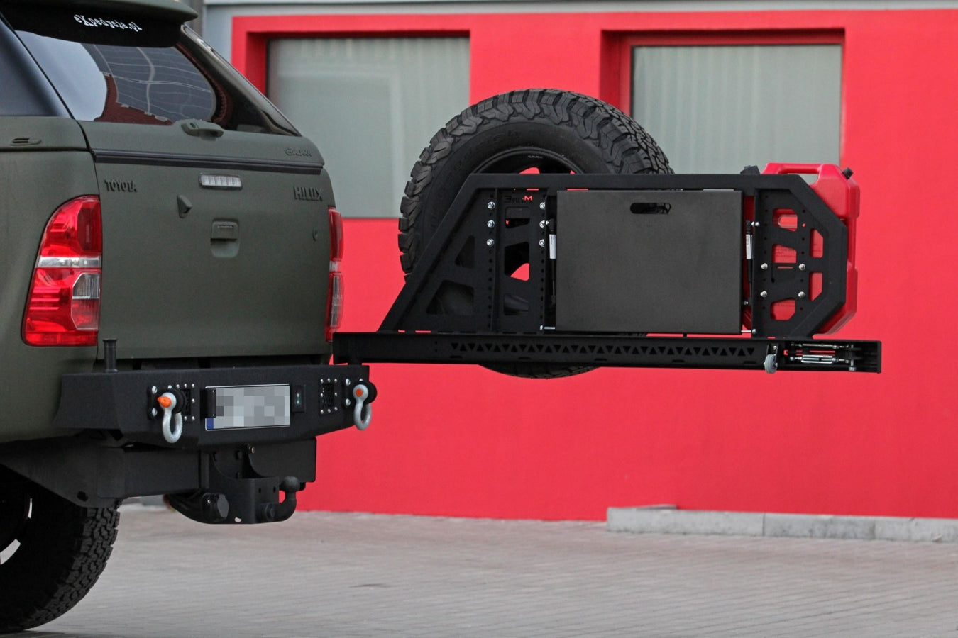 Reserverad Träger für MorE 4x4 Pick Up Stoßstangen