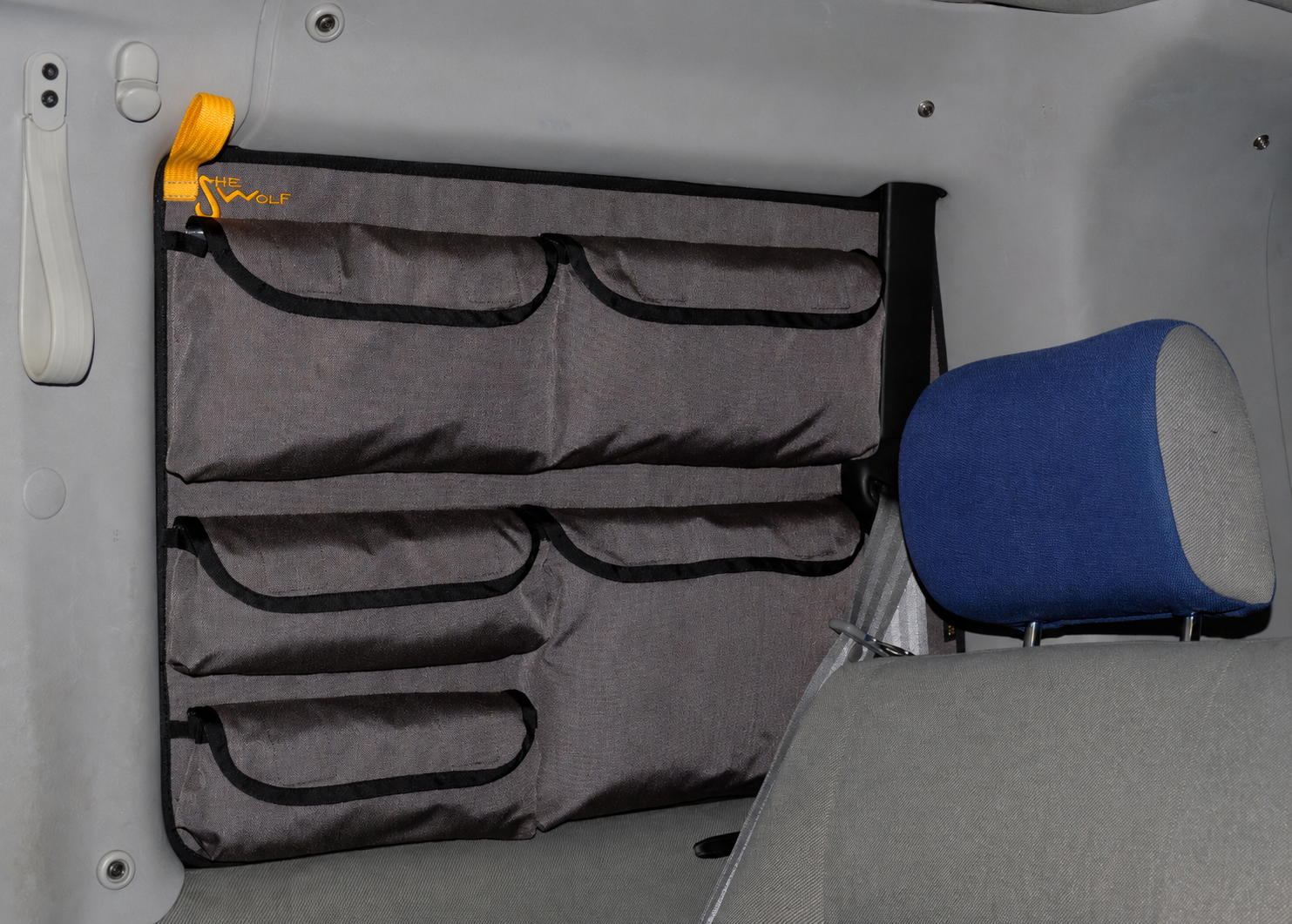 VW T4 kurz Fenstertaschen-Organizer rechts mit Lüftung hinten – Produktansicht