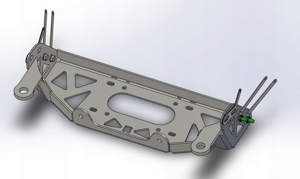 Mounting plate for winch Hyundai Galloper