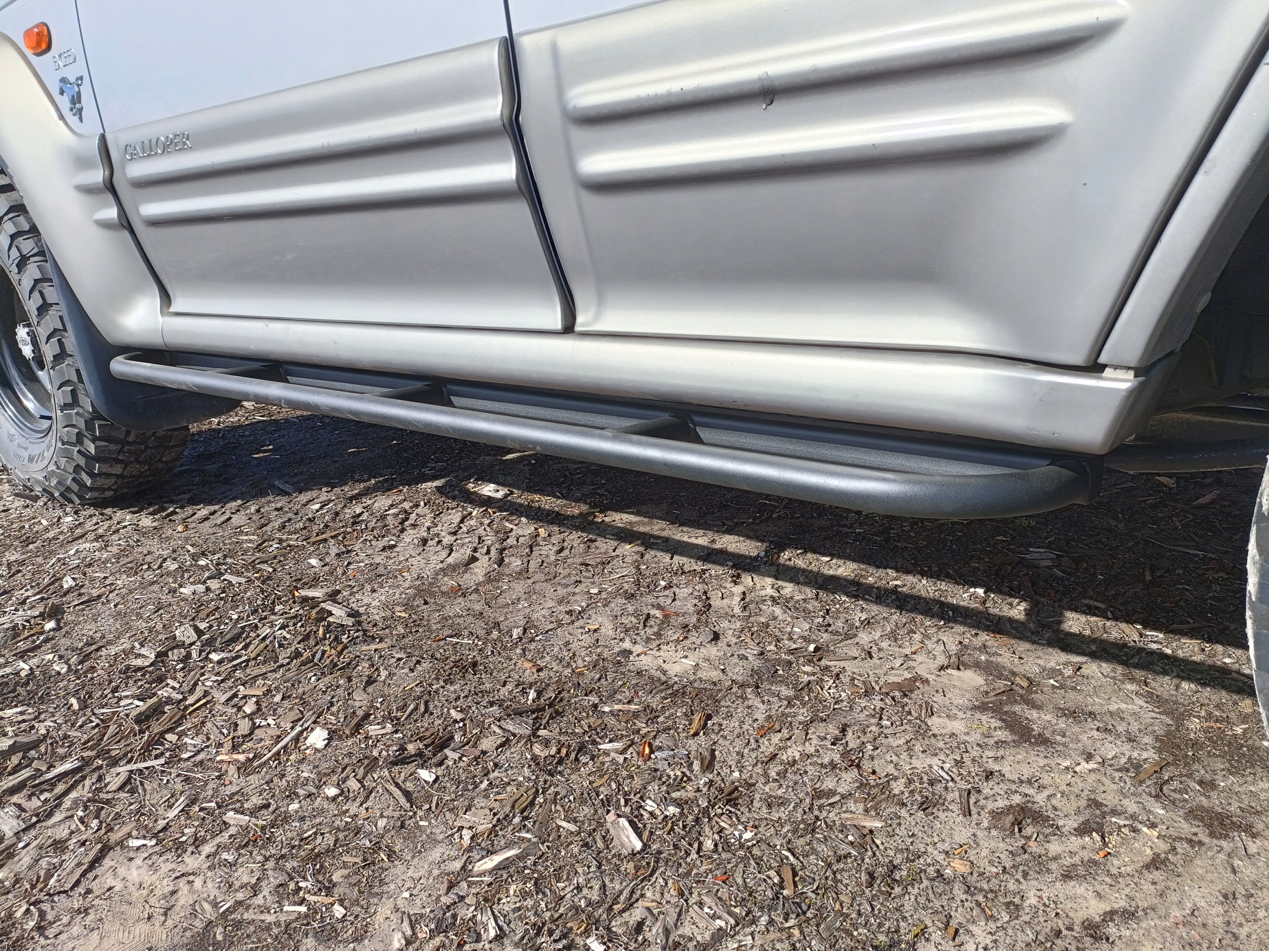 Rock Slider Side Skirt Protection Tubes Hyundai Galloper 5-Door