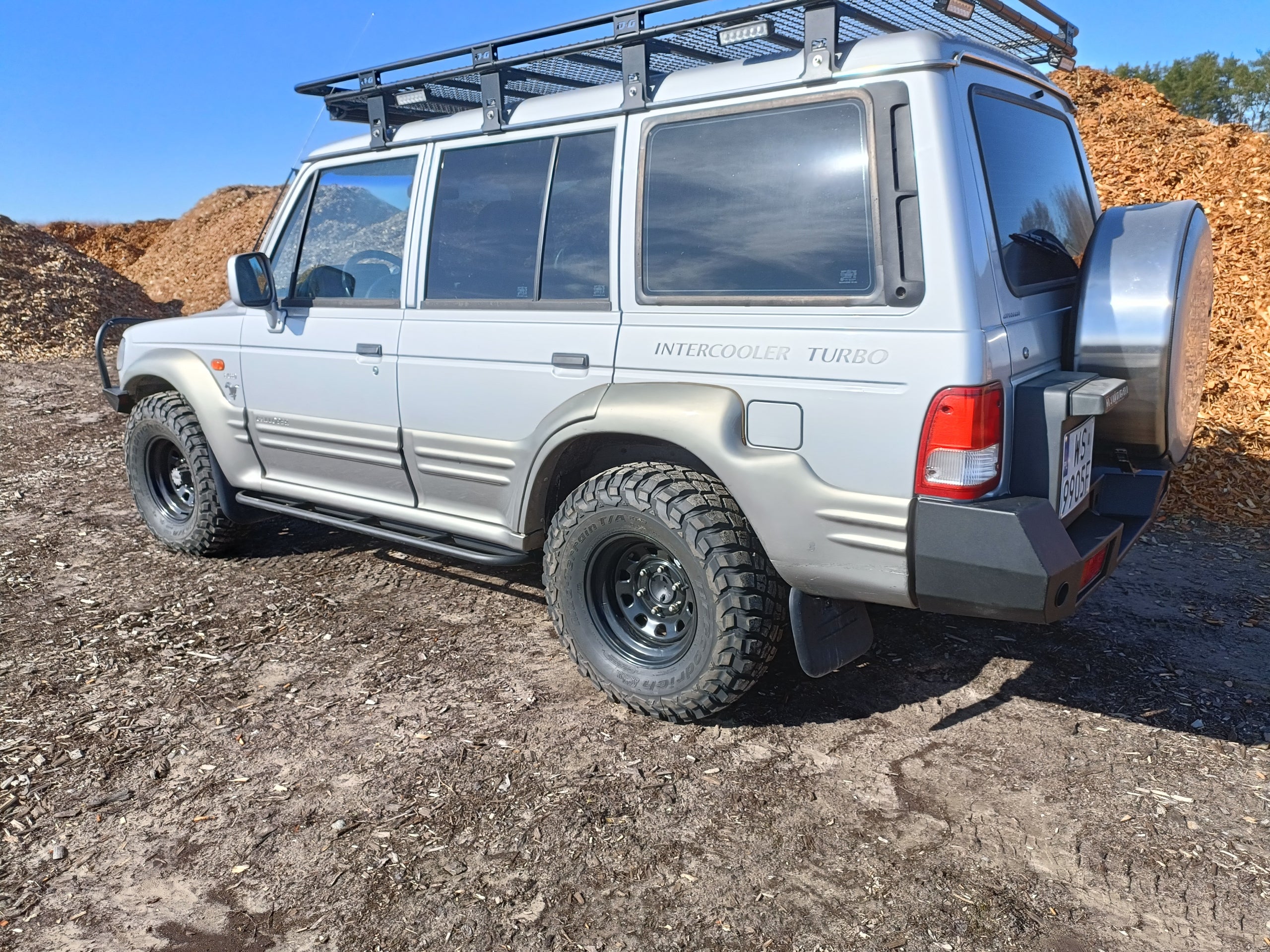 Rock Slider Side Skirt Protection Tubes Hyundai Galloper 5-Door