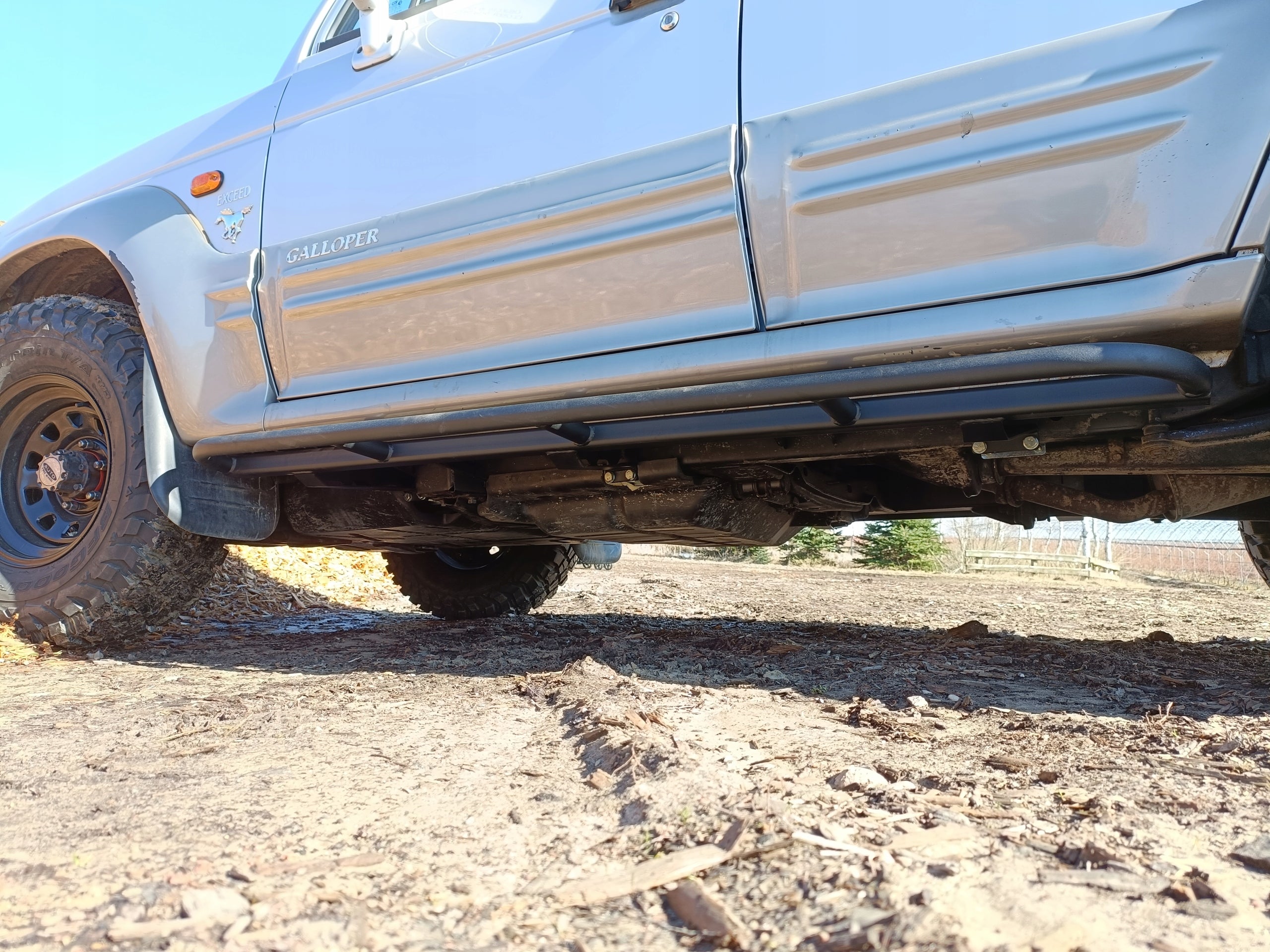 Rock Slider Side Skirt Protection Tubes Hyundai Galloper 5-Door