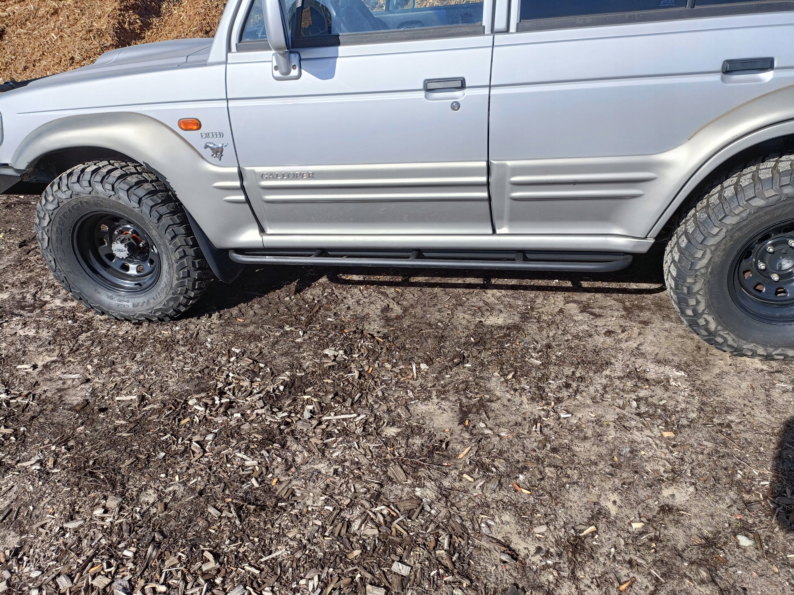 Rock Slider Side Skirt Protection Tubes Hyundai Galloper 5-Door