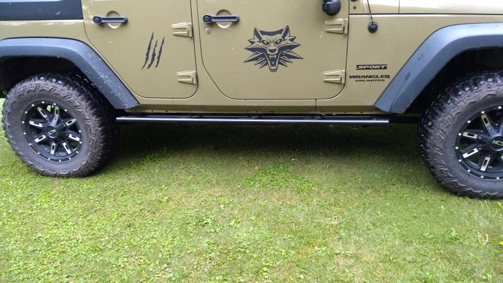 Rock Slider Side Sill Protector Tubes Jeep Wrangler JKU