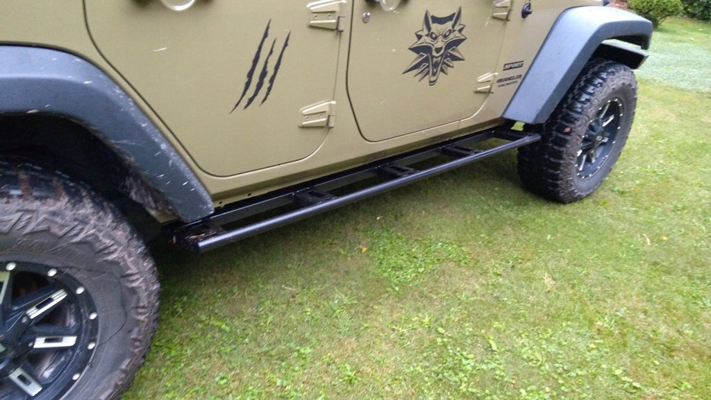 Rock Slider Side Sill Protector Tubes Jeep Wrangler JKU