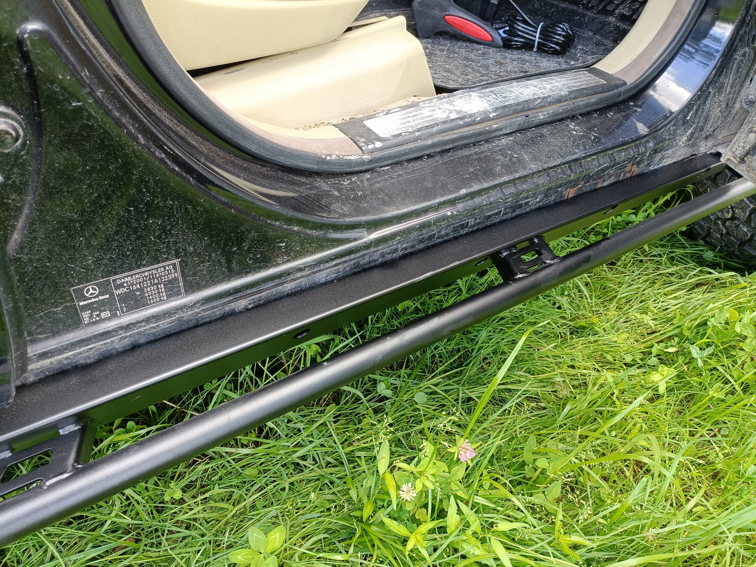 Rockslider Side Sill Protector Tubes Mercedes ML