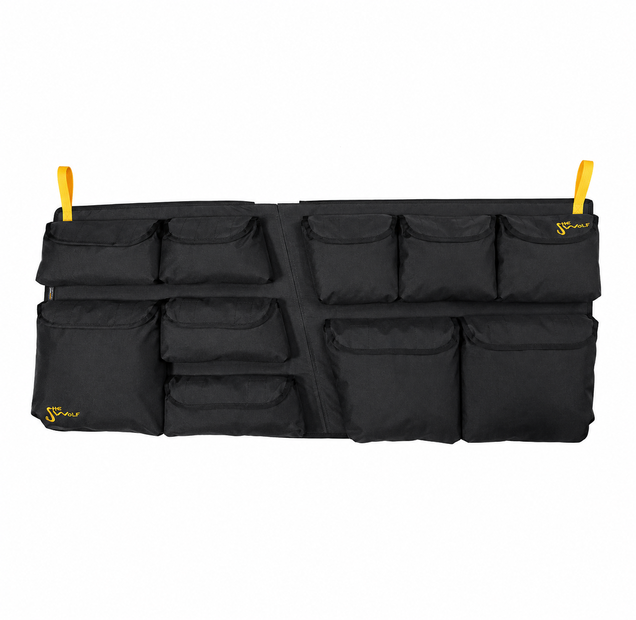 VW T5 langer Fenstertaschen Organizer – Montageansicht