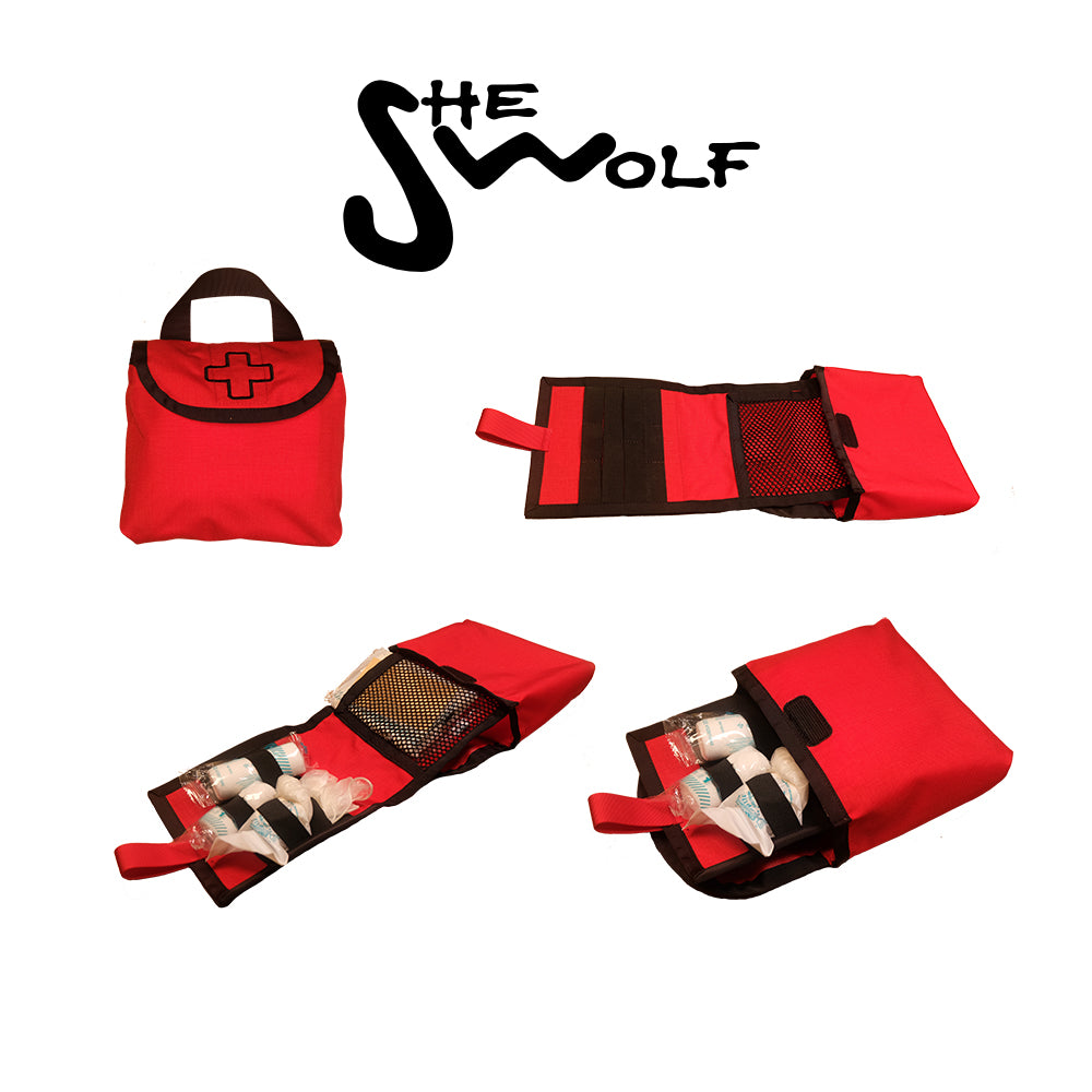 VW T6 Heckscheiben-Organizer-Set mit Erste-Hilfe-Set und Abreißbeutel