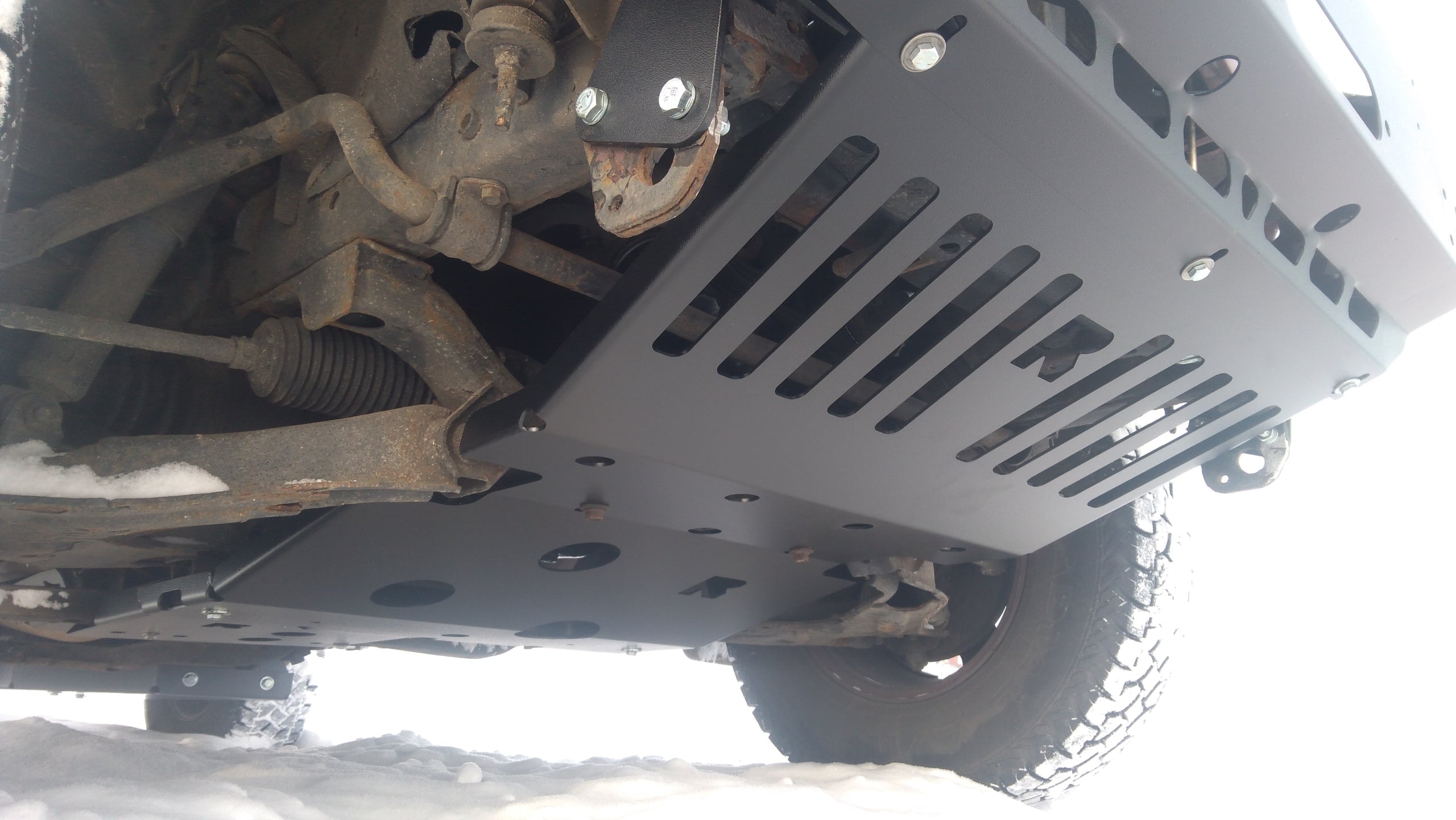 Underbody Protection for Engine, Radiator & Sump – Opel Frontera B with Winch Bumper