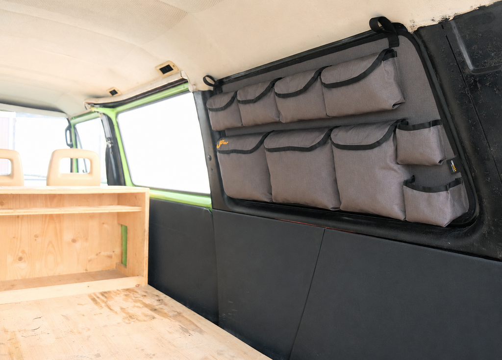 VW T3 Fenstertaschen-Organizer ohne Zwangsentlüftung – Produktansicht