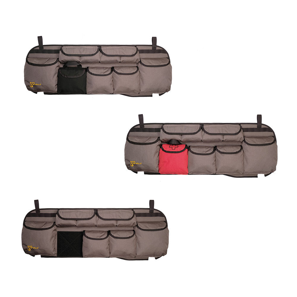 SHE-WOLF rear window organizer for Suzuki Jimny 2018 – with first aid kit or removable tear-off bag