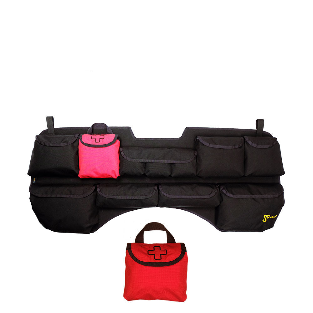 Fenstertaschen Heckscheiben-Organizer Mitsubishi Pajero 4 V80 mit abnehmbarer Tasche