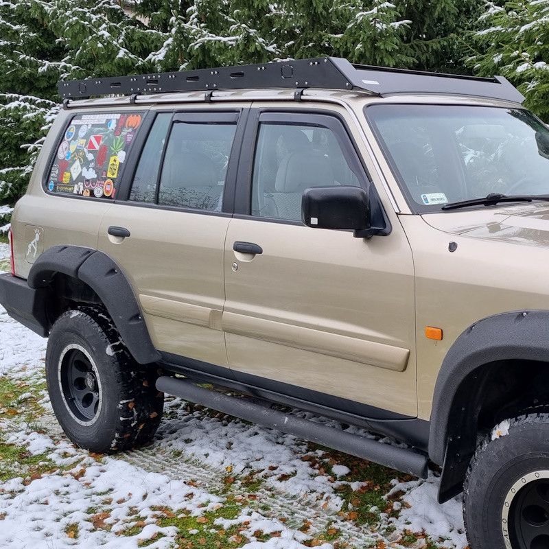 Portapacchi basso in alluminio per Nissan Patrol GU / GR Y61 5 porte