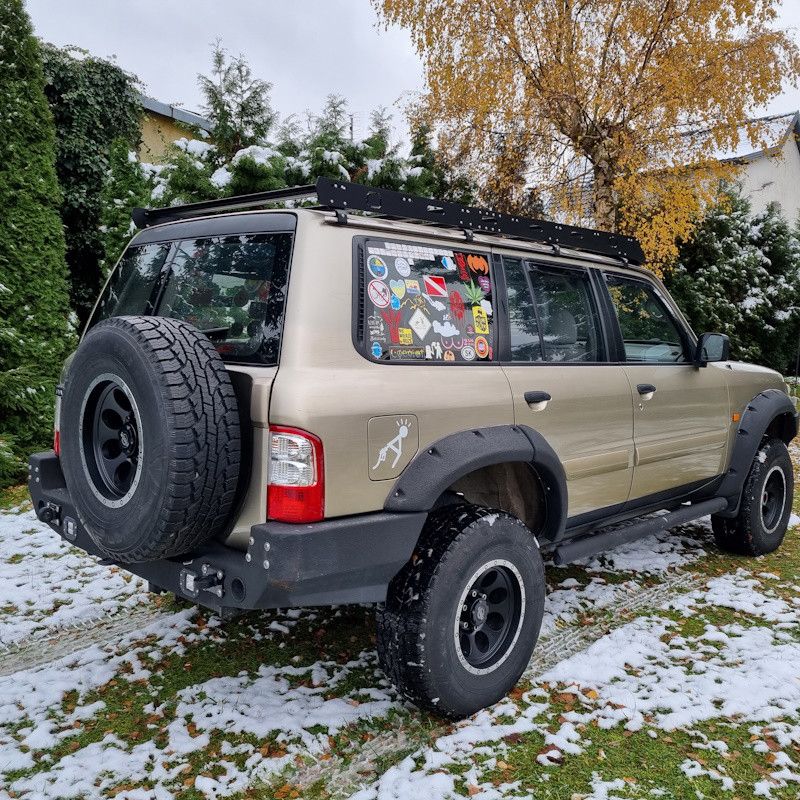 Portapacchi basso in alluminio per Nissan Patrol GU / GR Y61 5 porte