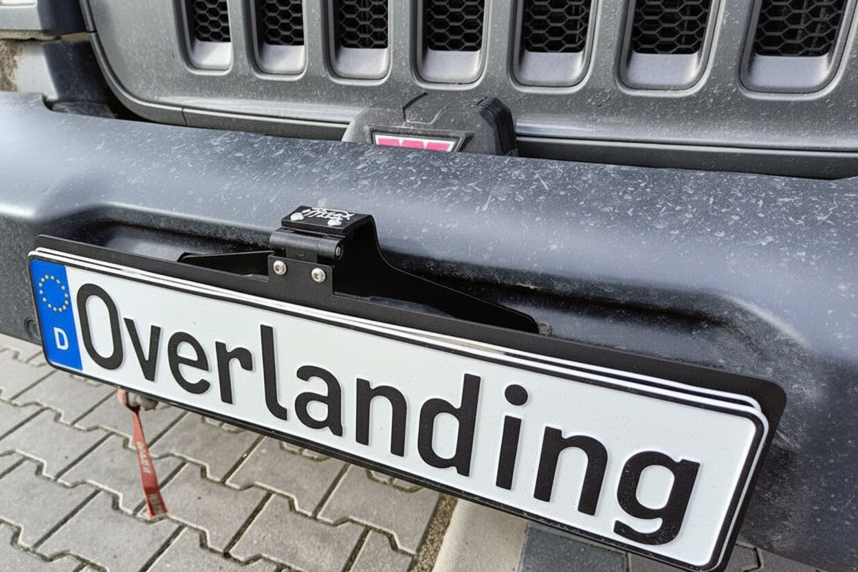 CNC-gefräster Aluminium-Kennzeichenhalter für Offroad-Fahrzeuge