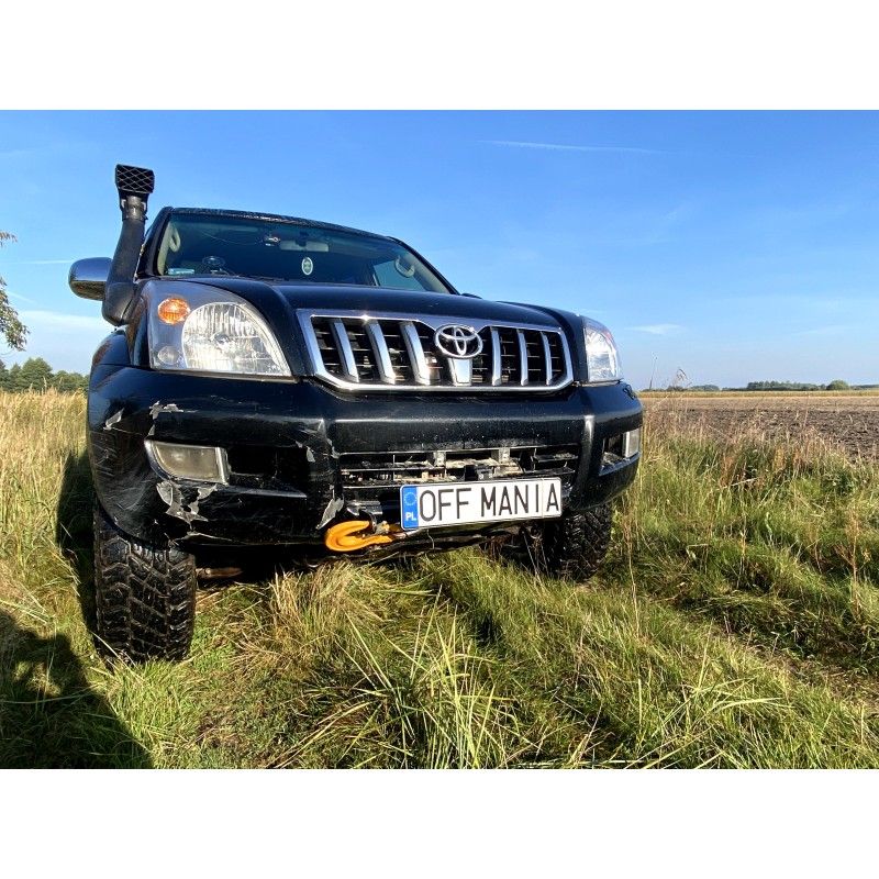 Porta targa pieghevole per verricello